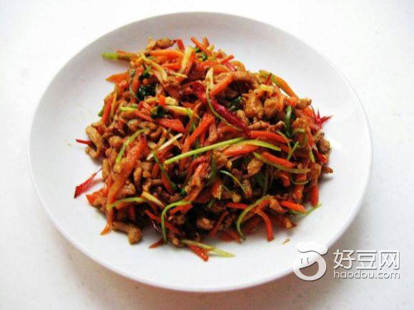 香辣肉丝的做法,香辣肉丝怎么做好吃,香辣肉丝的家常