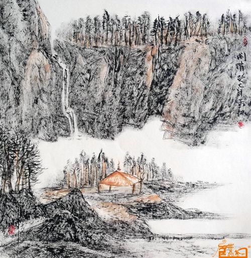 名家 王雪林 书画 - 焦墨作品8