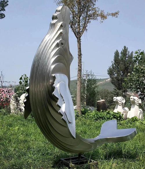 海边景区金属抽象不锈钢帆船雕塑 城市地标性大型不锈钢帆船雕塑