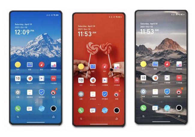 概念机放出,从图片可以看出,小米mix4手机正面就是一块屏幕,完全全面