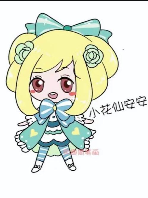 原创简笔画7515小花仙安安爱丽丝版_简笔画_小花仙_文化_绘画