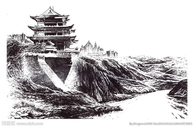 中国长沙杜甫江阁图片