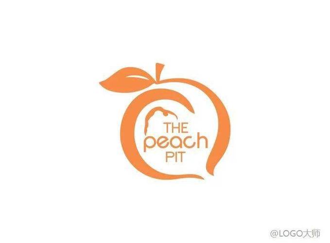 桃子元素创意logo设计欣赏!