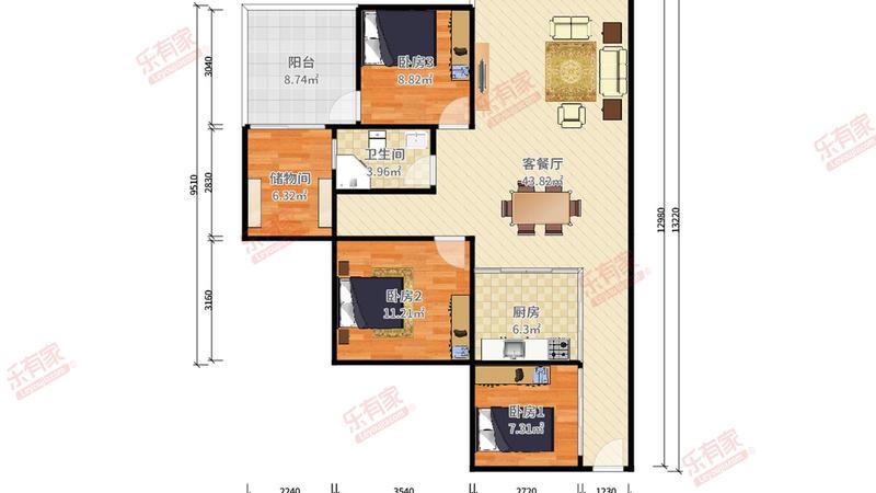 东方水岸户型图