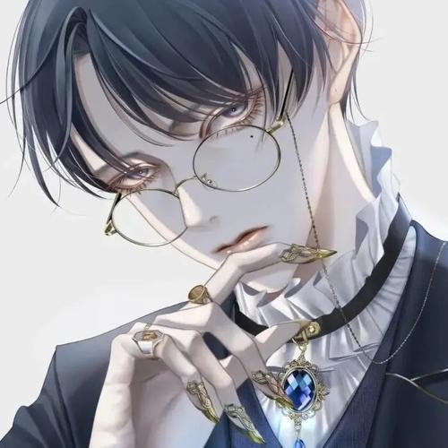 动漫男生头像,戴眼镜的男头,我还是曾经那个少年,英姿