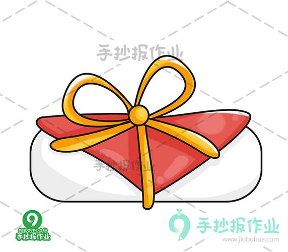 喜庆的年糕简笔画