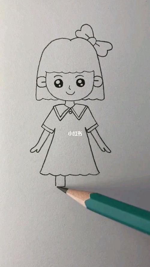 简笔画 小女孩_简笔画_枫桦实验幼儿园攻略_教程_简笔