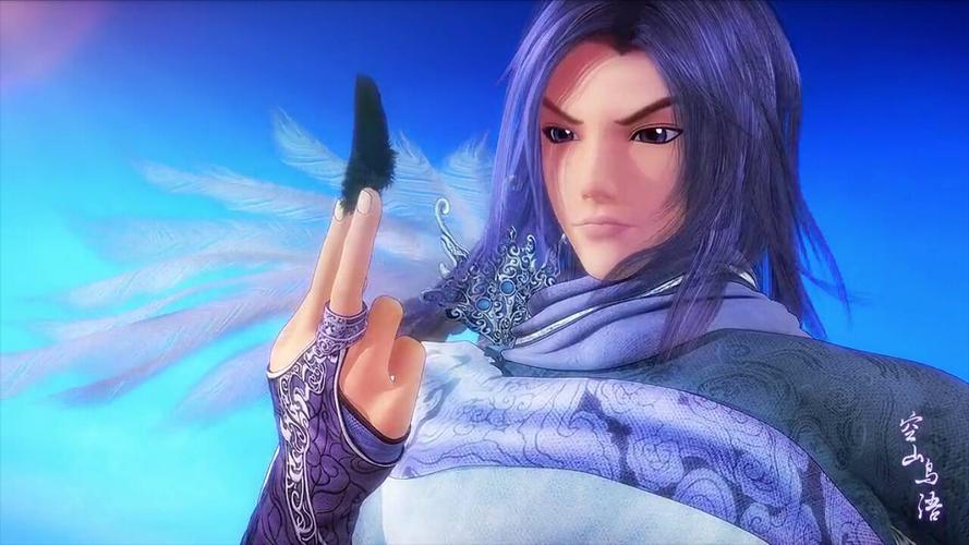 秦时明月成年白凤拿黑羽毛图片