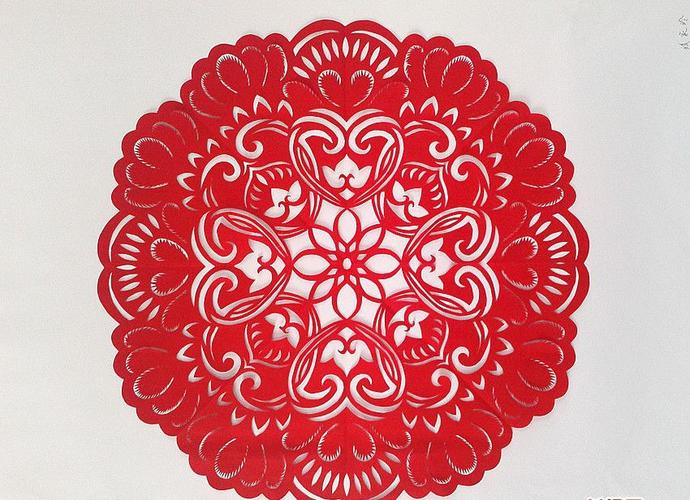 剪纸图案:团花纹样