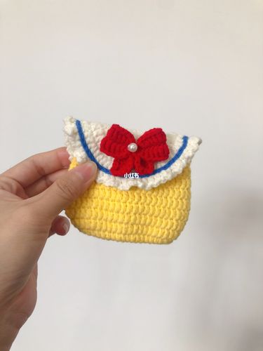 钩织蝴蝶结零钱包(附图解)_零钱包_蝴蝶结_钩织_手工制作_钩针编织