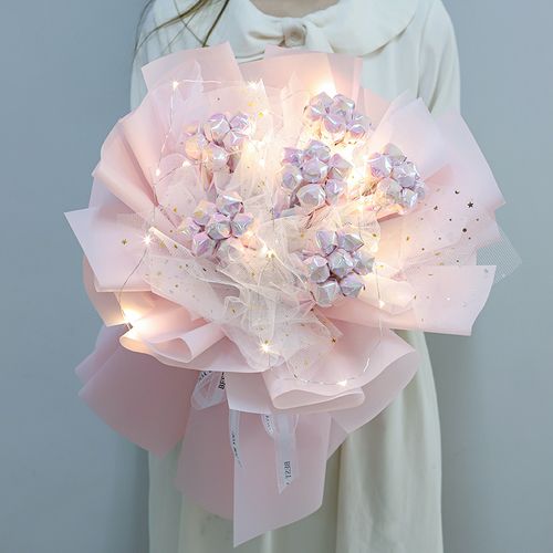 网红礼物手工自制套装创意包套装材料包装纸镭射花艺