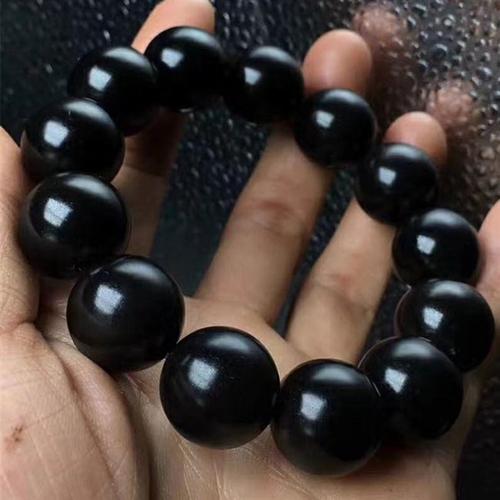 正宗天然西藏老牦牛角手串纯黑佛珠手链男女手链