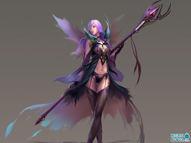 神曲职业女法师精美壁纸 _ 原画壁纸 - 07073神曲网页游戏官网