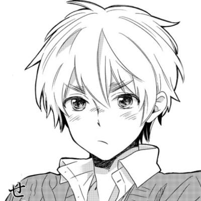 素描动漫头像男生qq