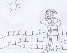 农民人物简笔画