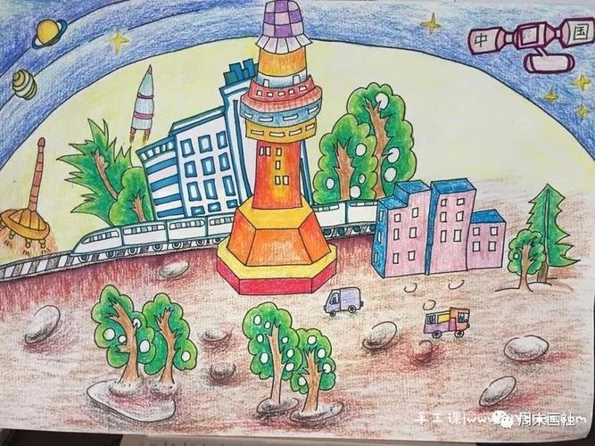 奇思妙想绘未来 ,童心飞扬逐梦想——小学科技手抄报大赛和科幻画