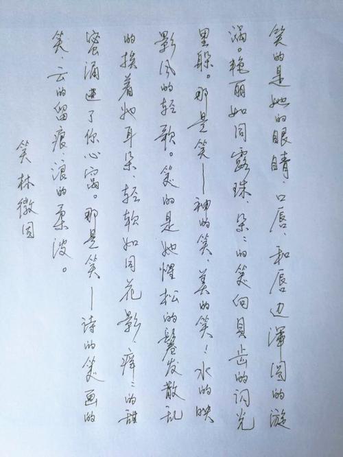 林徽因笑手写钢笔字笔友钢笔书法习作欣赏