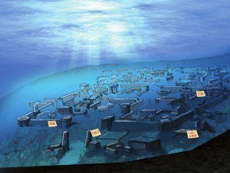 邛海水下古城臆想图绘图:杨仕成华西都市报记者调查『邛海水底古城之