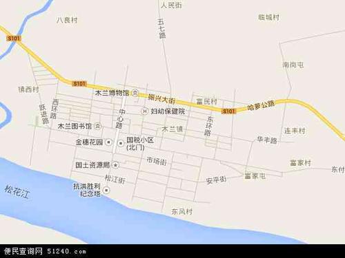 中国 黑龙江省 哈尔滨市 木兰县 木兰镇 木兰镇卫星地图 本站收录有