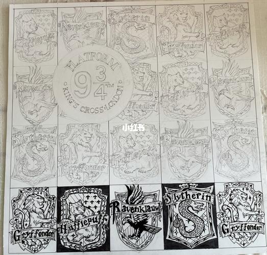 哈利波特主题的特异构成_哈利波特_装饰画_黑白装饰画_文化_绘画