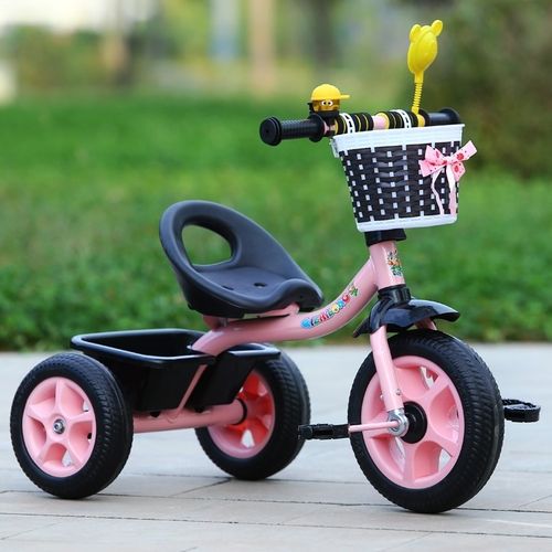 儿童三轮车男孩2脚蹬童车3小孩自行车骑女宝宝玩具可坐1-5周岁半