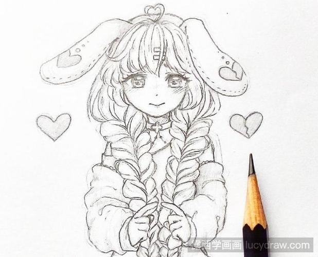 动漫人物铅笔画手绘,一组漫画作品欣赏