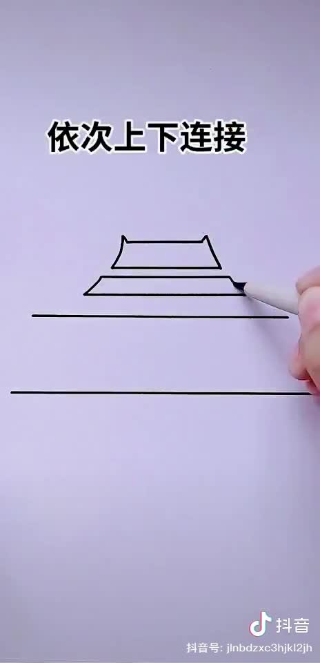 天安城门图片简笔画涂色正面