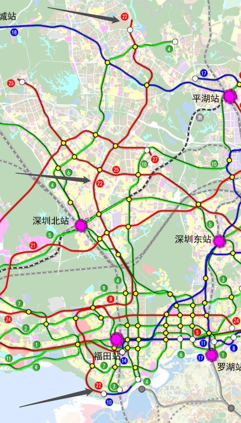不过2019年到2023年 深圳地铁将保持 平均每年不少于2条新线开通的