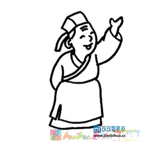 不要灌水哦,灌水不好哦卡通画古代人物简笔画答:诗仙李白古代人物简笔