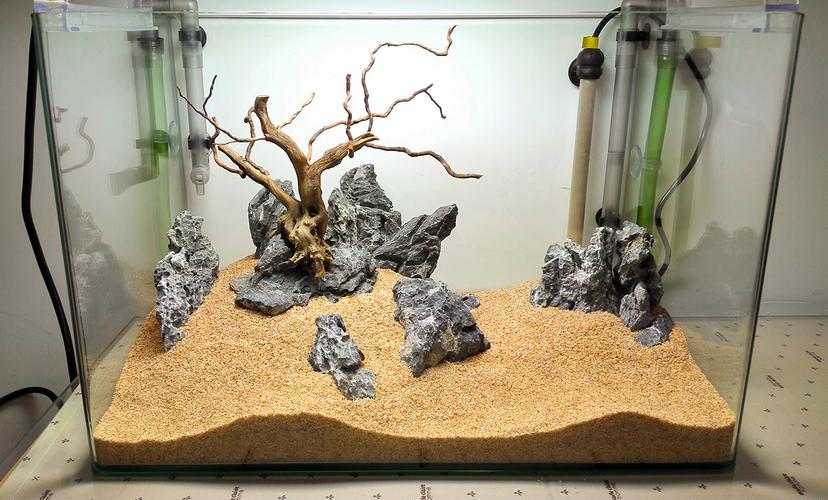 鱼缸底砂水族箱造景沙子黄金沙水草底砂鱼缸造景底砂河沙