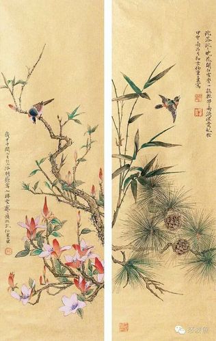 任重的工笔花鸟画