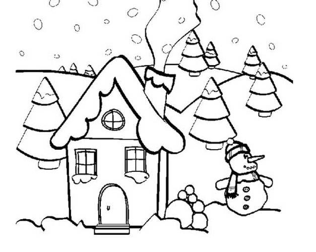 简单黑白风景简笔画图片建筑简笔画