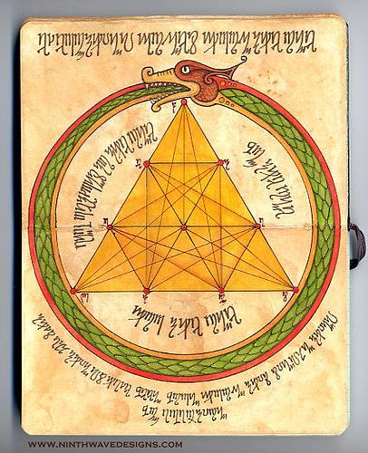 毕达哥拉斯学派有一个神圣的图形标志,被称为圣十(tetractys).