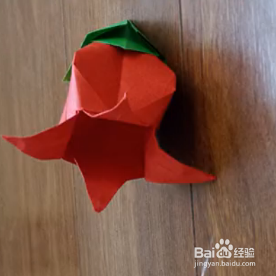 如何用纸折风铃草