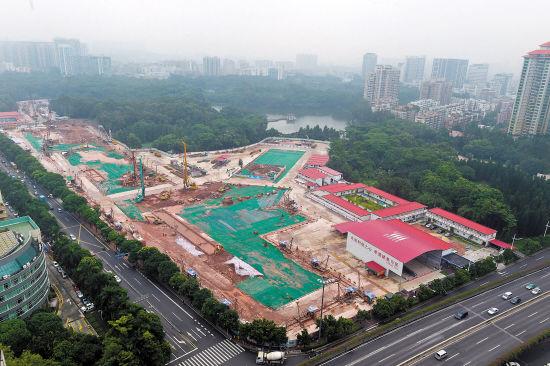 在建的天河公园地铁站