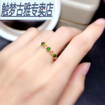 s925银饰品戒指空托圆形3*3简单小巧气质代镶嵌翡翠祖母绿红宝石 戒托