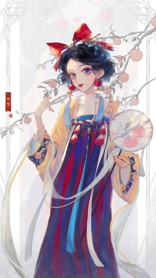 动漫美图:迪士尼公主穿上古装,木兰好飒,艾莎绝美!