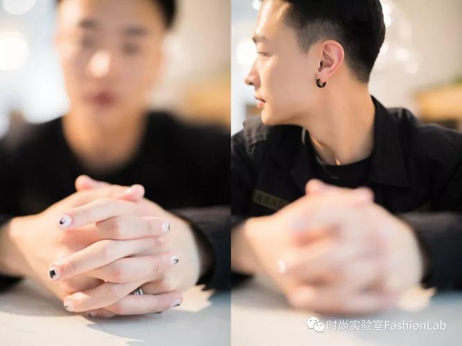 男生美甲之后.