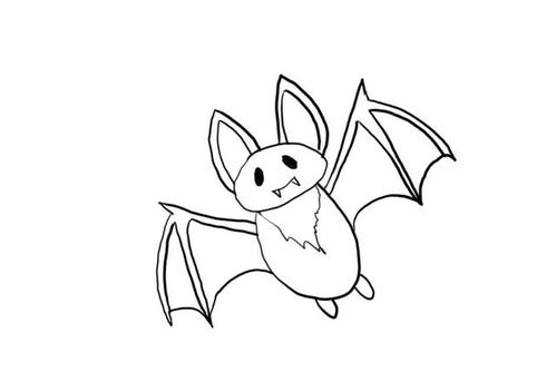 简笔画怎么画蝙蝠