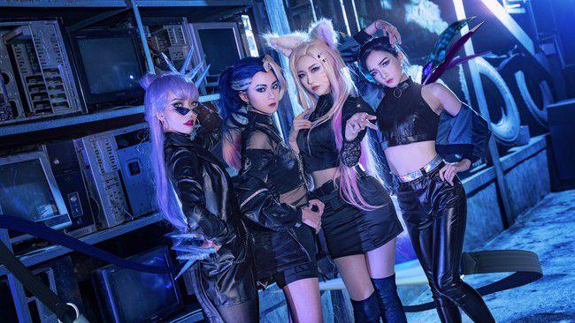 cos:英雄联盟kda女团cos正片