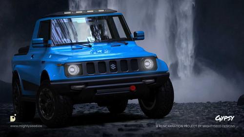 越野硬派气息十足 铃木吉姆尼皮卡渲染图发布