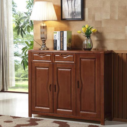 同心树 实木鞋柜 橡胶木鞋柜 简约现代客厅鞋柜 玄关