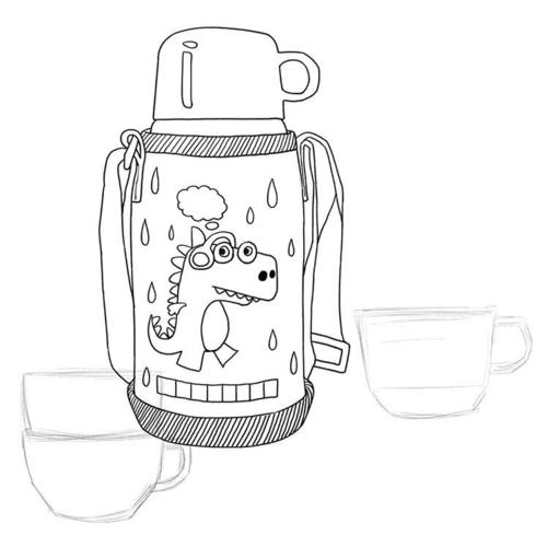 少儿美术课程分享 一起画身边熟悉的物品之《我的水杯》