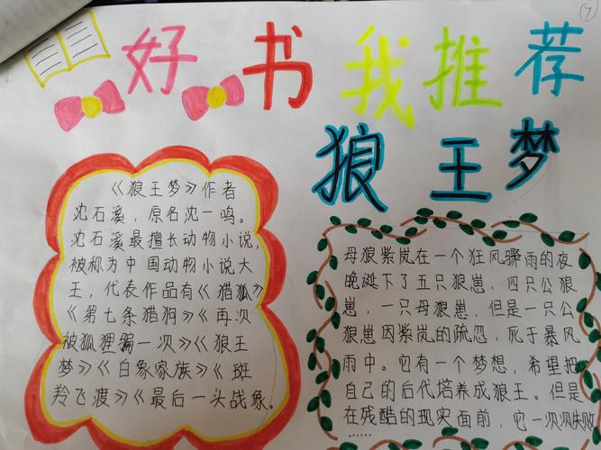 好书推荐——兴蒙学校五年级我最喜爱的一本书手抄报展