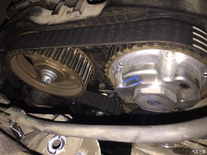 更换508正时皮带正时涨紧轮惰轮6年或者9万公里更换哦