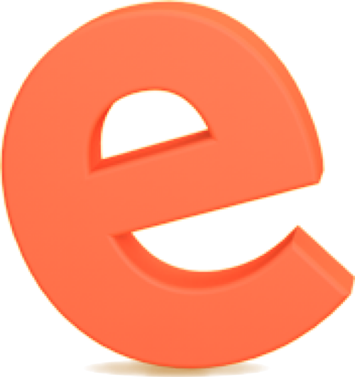 字母e英文立体3d