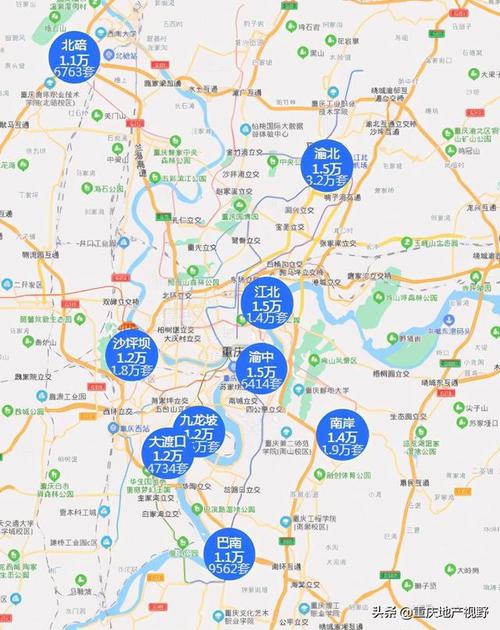 重庆主城九区是哪九区?房价表现如何?哪个区未来增值潜力更大?