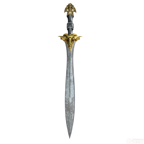 精致安邦汉剑中国古剑古代剑古代长剑冷兵器3d模型