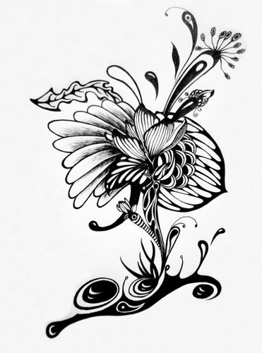 插画 手绘 黑白
