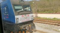 西局新段hxd3ca6156 ss40020货列秦岭站待发